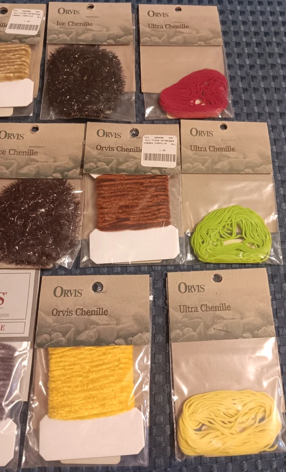 ORVIS Premium Fly Tying Chenille-Assorted Types, Colors and Sizes-Great Value!!! - Image 3 of 3
