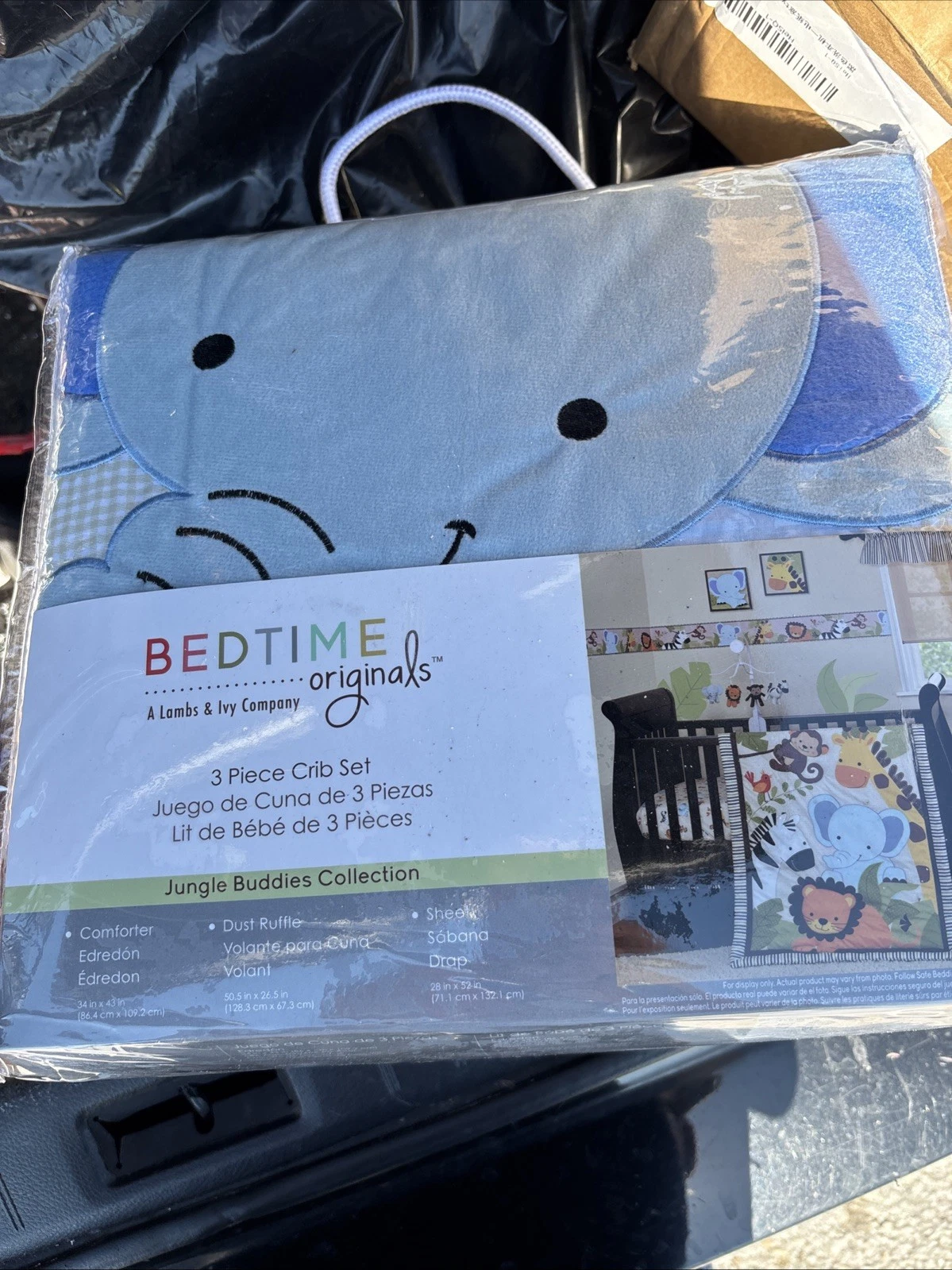 Bedtime Originals Lambs and Ivy Jungle Buddies 3 Pieces Crib Bedding Set
Opens in a new window or ta