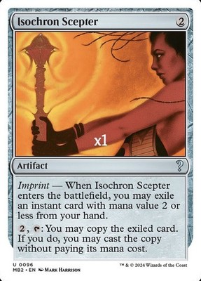 MTG White Bortder Mystery Booster 2 MB2 Isochron Scepter MINT | eBay