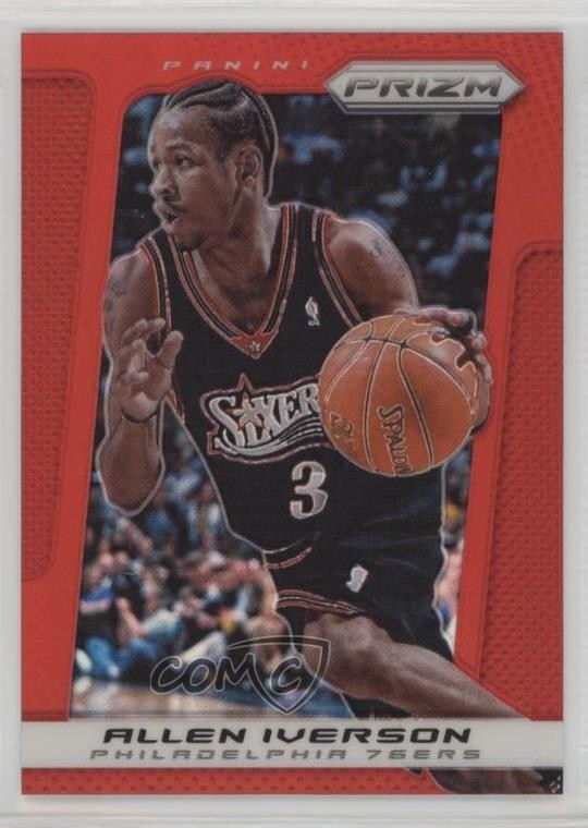 2013-14 Panini Prizm Target Red Prizm Allen Iverson #214 HOF rf2