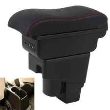 Armrest Box For Honda Fit Jazz 2007- 2008 Seat Storage Box Consoles Double layer