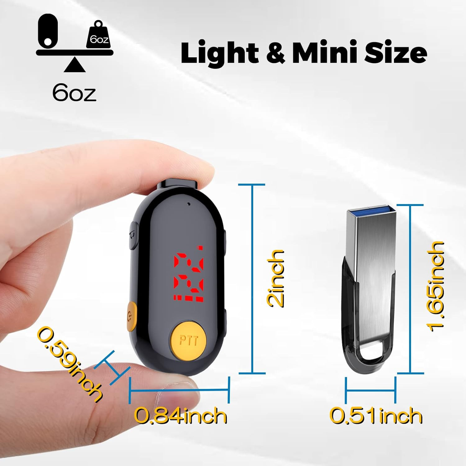Super Mini Walkie Talkies 2-Pack Portable Two Way Radios for Outdoor & Travel