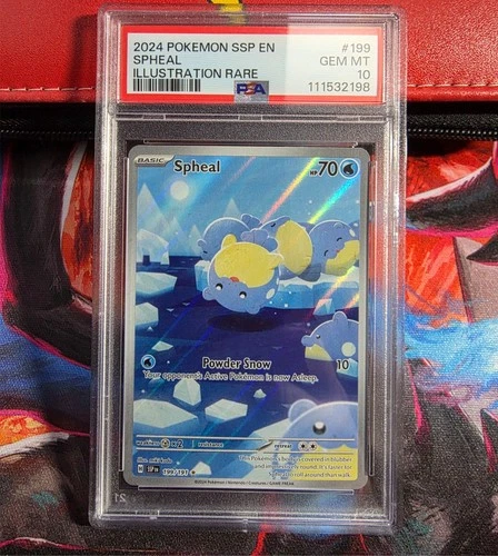Spheal 199/191 Sv08: Surging Sparks Holo PSA 10