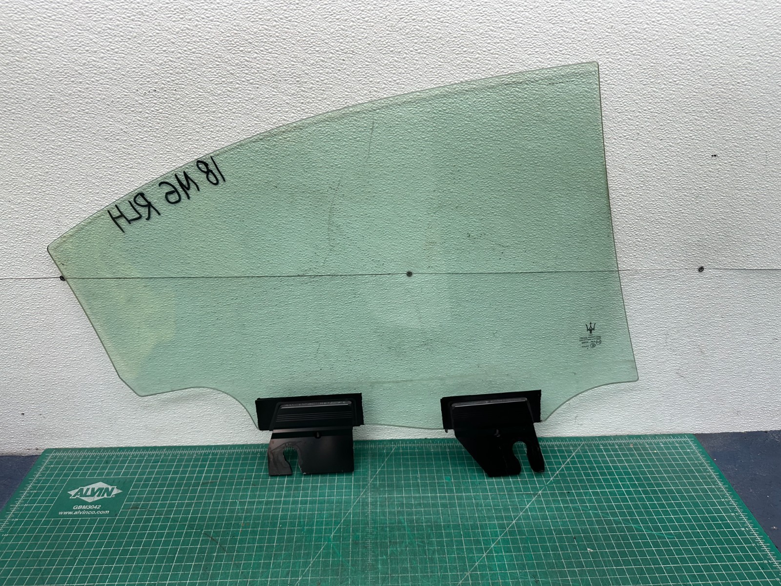 14-22 Maserati Ghibli M157 S Rear Left Side Door Window Glass OEM