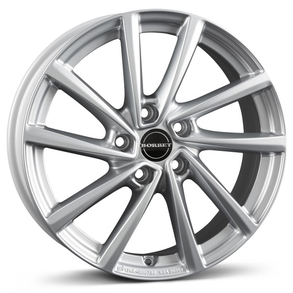 Borbet Felgen V 7.0X17 ET40 5X112 SIL FüR VW Arteon Beetle Caddy CC Cross E-Golf-image