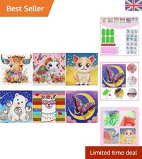 Creative 6 Pack 5D Diamond Painting for Kids - Fun Family Activity, Ages 6-12