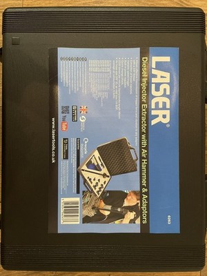Laser Tools 6263 Diesel Injektor Abzieher mit Drucklufthammer & Adapter Set