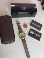 Constantin Weisz Duel balance skeleton Automatic Watch 40 Jewel Stingray leather