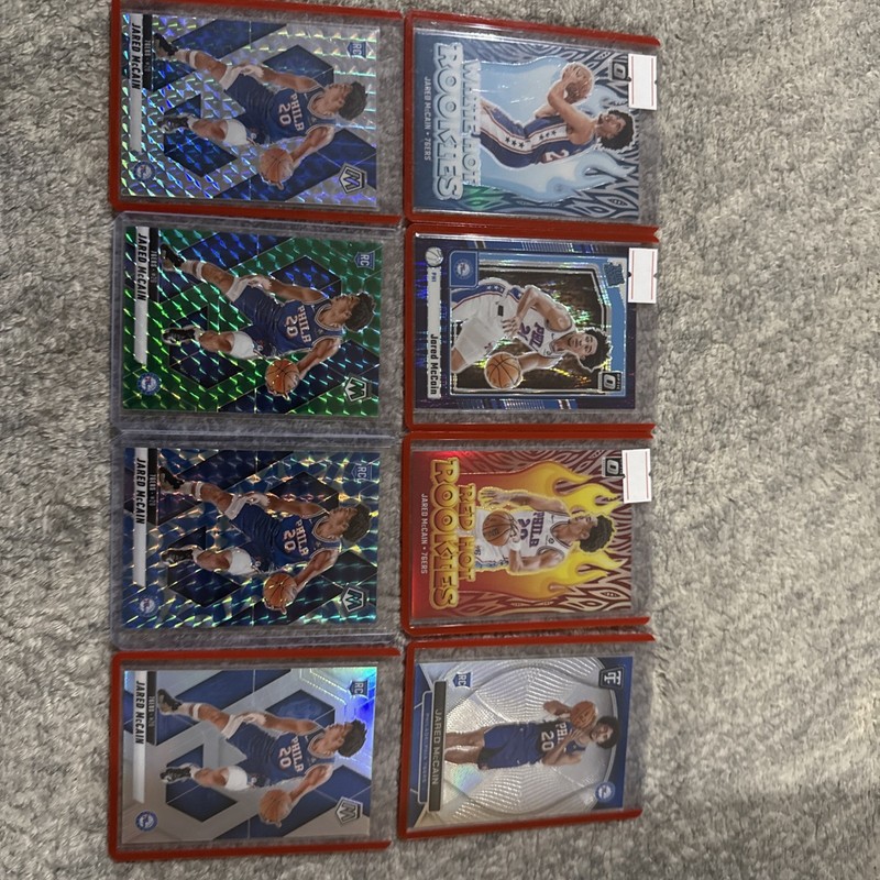 8 Card Jared McCain Rookie Lot (Ships Toploaded)