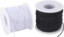 Stretchy String for Bracelets, 2 Rolls 0.8mm,1 mm,1.2mm,1.5mm,330 Feet Sturdy El