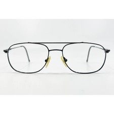 Safilo Elasta 7028 Eyeglasses Mens Black Aviator Double Bridge 54-17-140