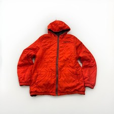 Nautica Boys' Reversible Water Resistant Hooded Orange/Gray Jacket Size XL