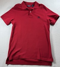 Chaps Men’s Polo Shirt Short Sleeve Size Medium Color Red