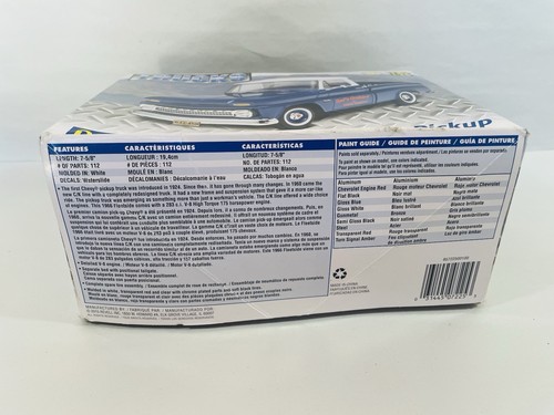 1966 Chevy Fleetside Pickup Truck Model Kit 1:25 scale Revell 7225 Nib Skill 4 - Picture 6 of 7