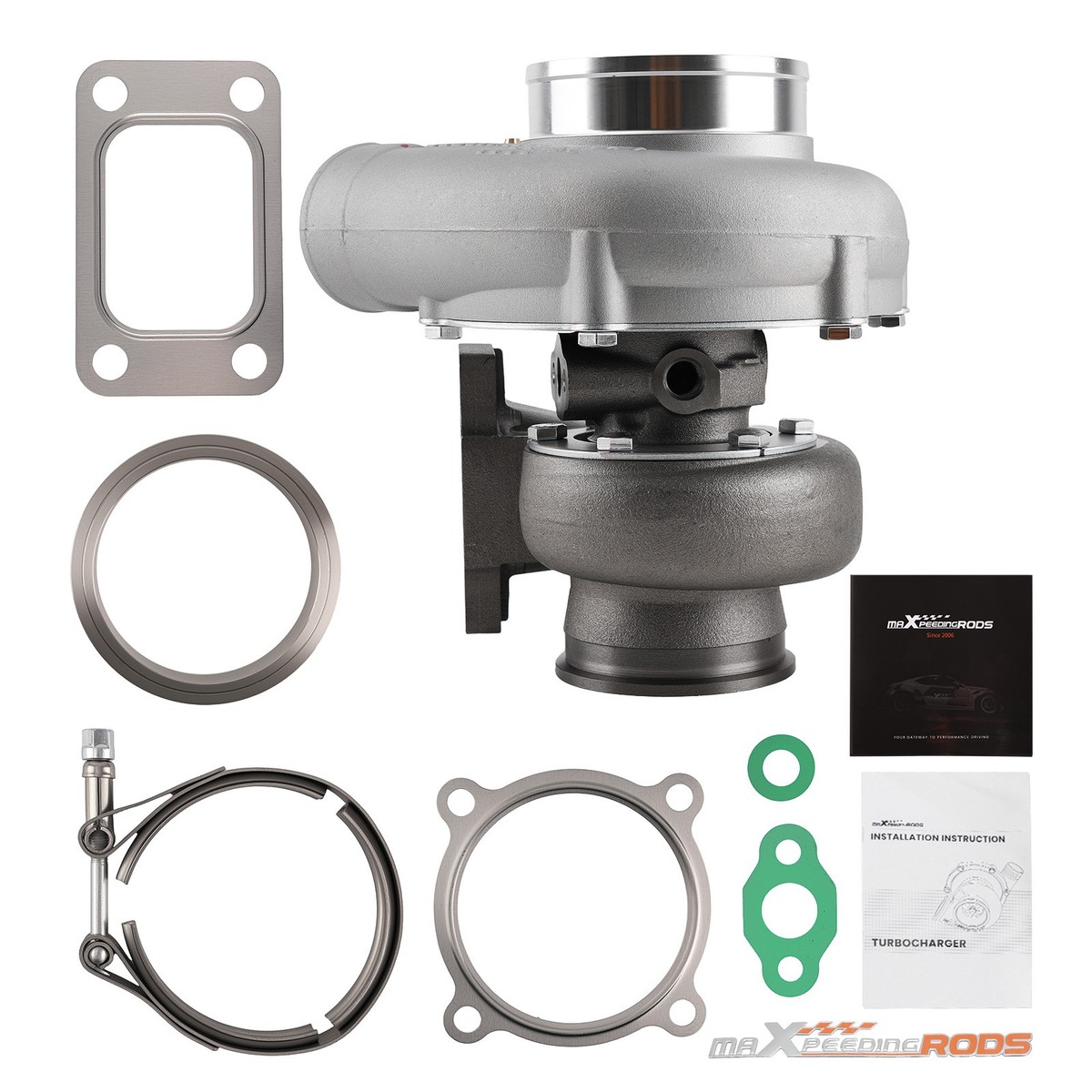 GT35 GT3582 T3 Ar.70 0.63 Billet Turbocharger 600hps Compressor V