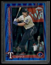 2025 Topps Chrome Update #USC83 Blaine Crim Blue RayWave Refractors #/150