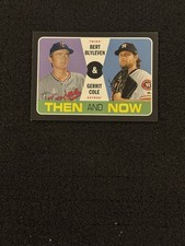 2020 Topps Heritage Bert Blyleven / Gerrit Cole TN-15 Then and Now Baseball Card