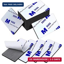 56Pcs Heavy Duty Double Sided Adhesive Pads, 3mm Thick Black Foam Mounting Tape