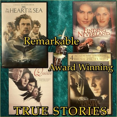 Award Winning True Stories DVD Collection -Chris Hemsworth, Kate Winslet, Depp