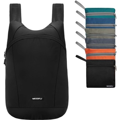 Faltbarer Nylon Rucksack 15L leicht Wasserabweisend Wandern Fahrrad Reise