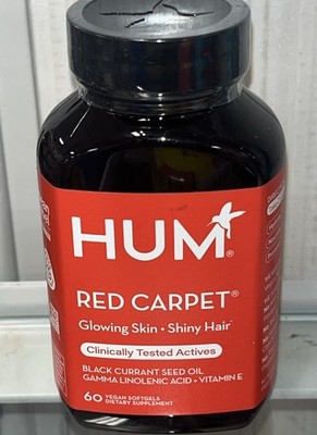 HUM Red Carpet - Skin & Hair Supplement - Black Currant Seed Oil for Glowing ...