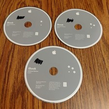 2003 Macintosh Mac iBook Disc v1.3 Software Restore For Mac OS X 9 9.2.2 3 CDs