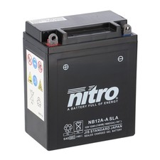 Nitro Batterie 12V 12AH YB12A-A Gel (für: Honda CB 500 T Twin CB500T 74-76 )