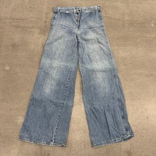 60s 70s Vintage High Rise Pants Jeans Flare Bellbottom Denim Pants Talon 42