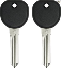 Replacement for Uncut Transponder Ignition Car Key Circle Plus B111 2 Pack