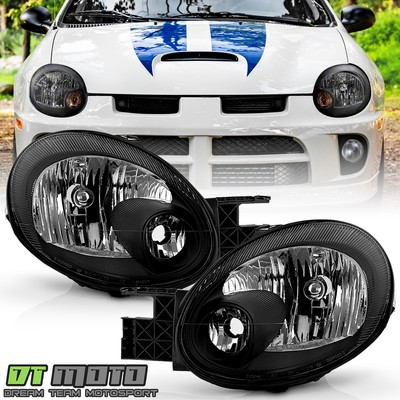 #ad Black 2003 2004 2005 Dodge Neon Headlights Headlamp Replacement LeftRight 03 05 $84.99