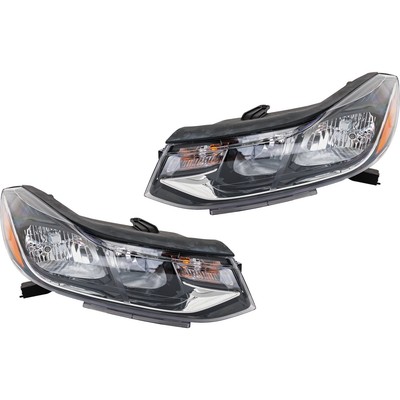 For 2017-2022 Chevrolet Trax Halogen Chrome w/ Bulb Headlight Pair Right+Left
