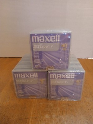 MAXELL DLT Tape IV 40GB 1/2inch Tape Cartridge NEW Factory Sealed