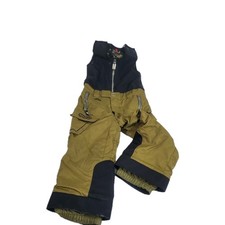 Spyder Snow Bib Pants Youth Size 4 Brown Black Ski Pants Winter