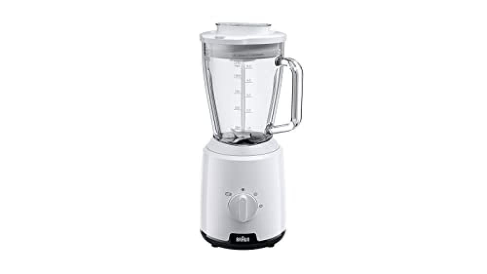 Braun PowerBlender 1, Frullatore con Brocca Triangolare in Vetro, 2 Velocit , Fu
