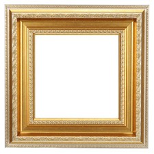 Frame for Canvas Painting, 8x8" Resin Canvas Floater Frames, Bright Gold