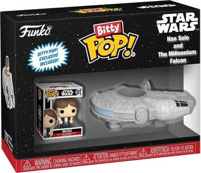 Gadget -D- Star Wars: Funko Bitty Pop Ride - Han Solo With Millenium Falcon Funk