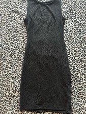 Windsor Glitter Black Backless Bodycon Dress Size M
