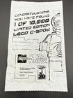 Lego Star Wars Chrome Gold C-3PO 4521221 1 OF 10,000 Rare in Sealed Bag