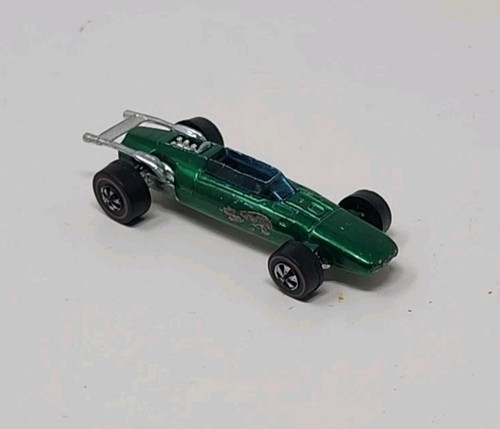Vintage Hot Wheels Redline Indy Eagle 1969 Green Hong Kong.
