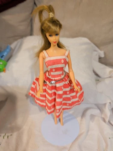 Vintage Barbie Doll & Dress From The  1966