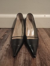 Marc Jacobs Joslyn Black Patent Leather Pointed Toe Heel  38.5