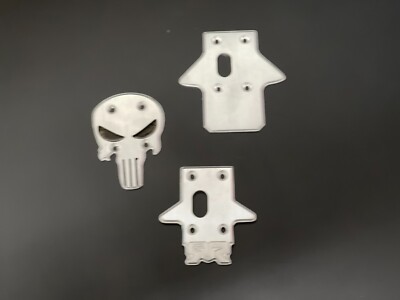 Skid plate SKULL Edition for Arrma Typhon/Outcast/Senton/Notorious 6s - StupidRC
