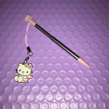New 2DS XL Retractable Stylus Pen with Kitty Charm - Select Color