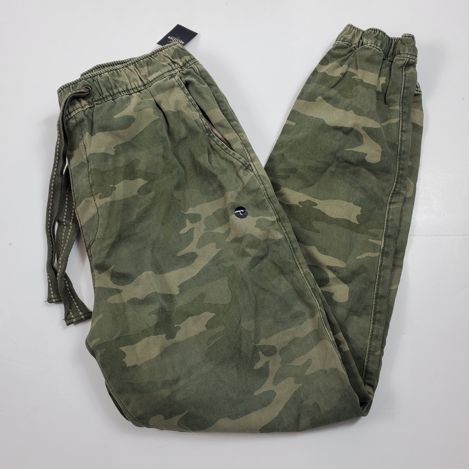 Hollister Mens Jogger Pants Classic Camo Print Green Size Large Tags | eBay