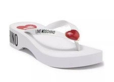 NWB LOVE MOSCHINO ITALY Eva Platform Flip-Flop Sandal Size US 7.5 EURO 39