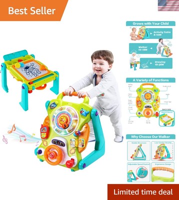 3-in-1 Baby Walker & Musical Activity Center for Infants 9 Months to 2 Years