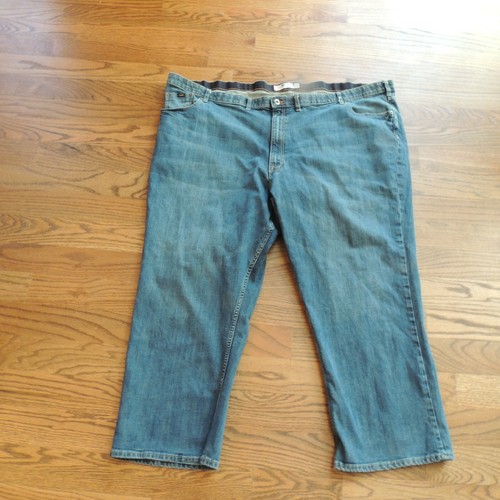 Straight Leg Blue Denim Jeans Men 