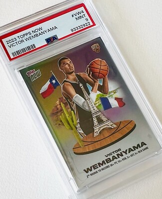 2023 Topps Now Victor Wembanyama RC Rookie Card #VW-4 PSA 9