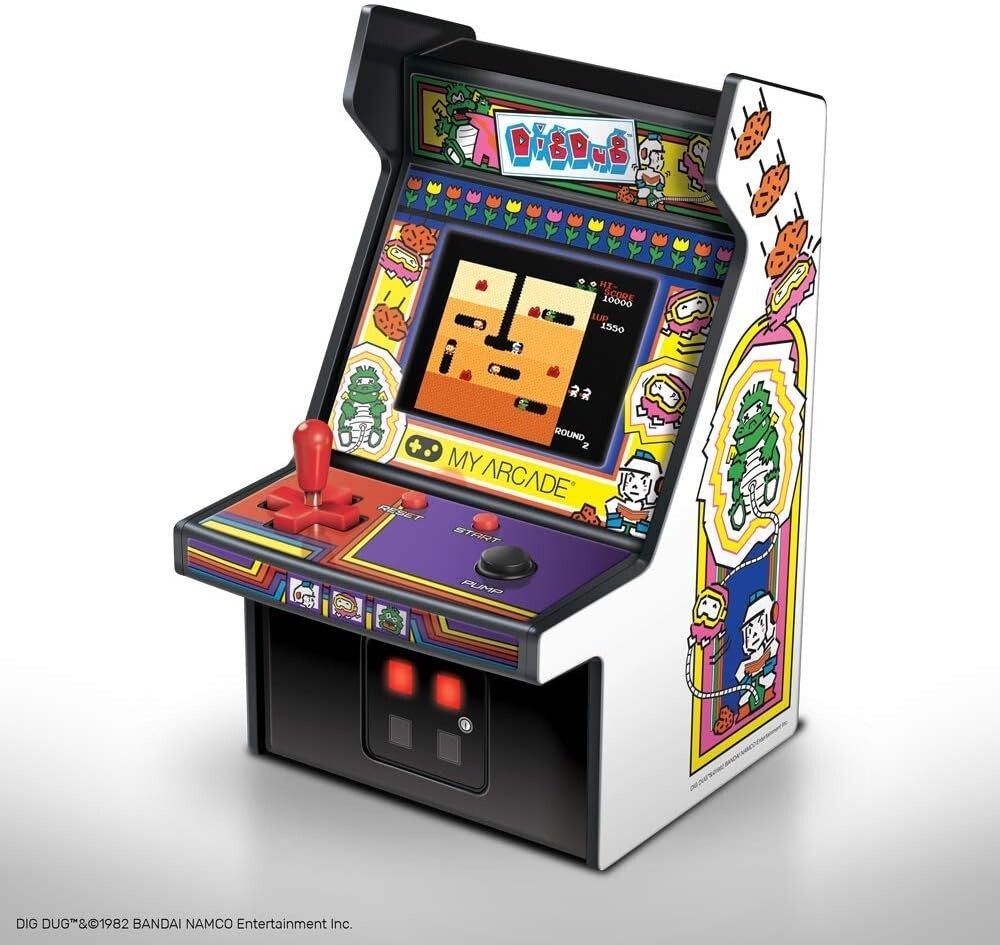 Dig Dug レトロアーケードゲーム機 BANDAI NAMCO Arcade game mini Retro Arcade Dig dug 20 x 13.3 x