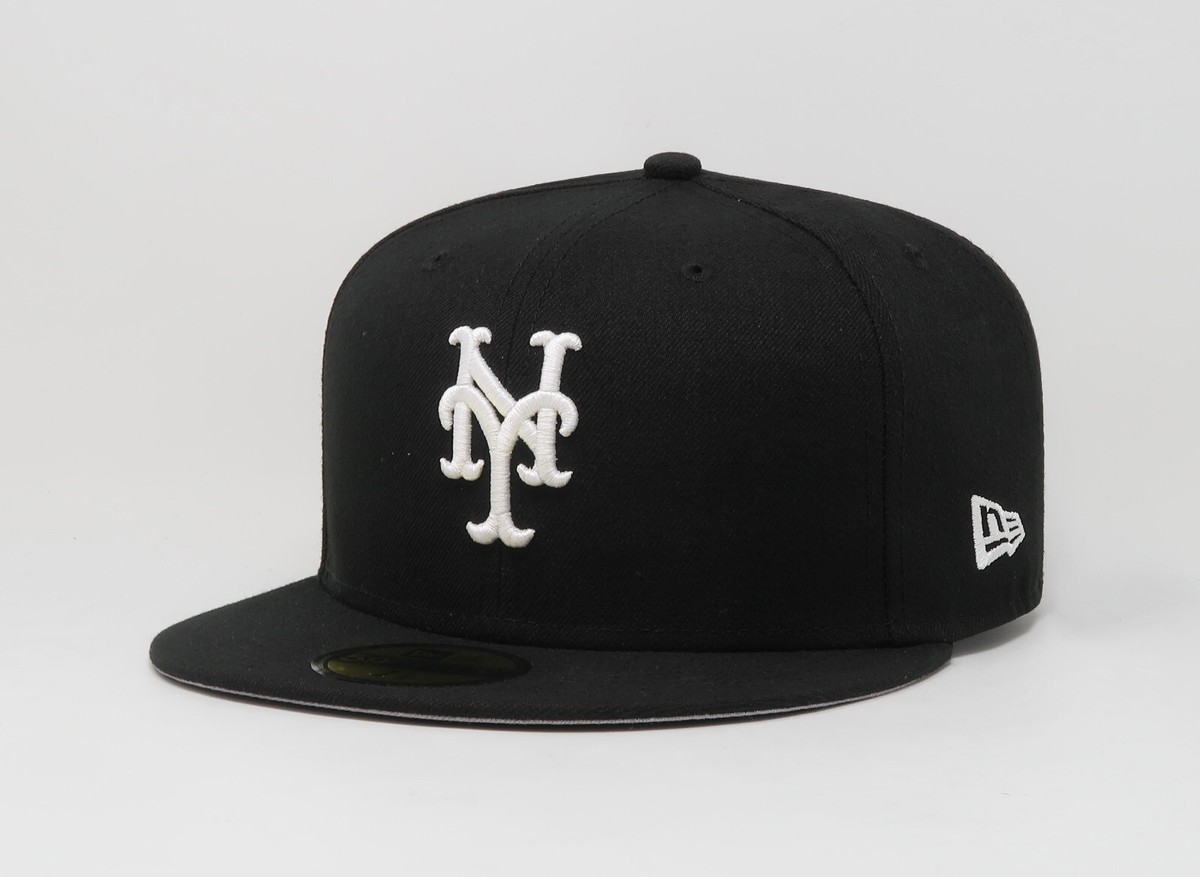 New Era 59Fifty Men's Cap MLB New York Mets Black White